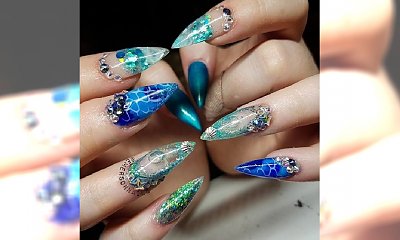 Aquarium nails - nowy trend w manicure, ale czy hit? Oceńcie sami oryginalny pomysł na paznokcie