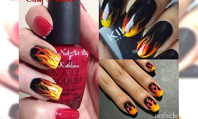 Płomienny manicure rozpali go do czerwoności ;) 20 ognistych propozycji