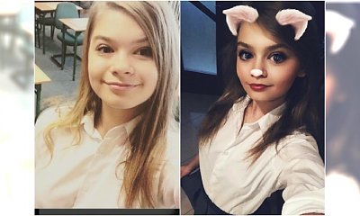 Julia Wróblewska w mocnym makijażu i koronkowej sukience idzie na maturę. Dobry wybór?