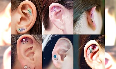 Hot trend dla odważnych - tatuaż na uchu! Galeria ślicznych inspiracji