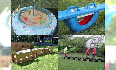 WOW! Genialne pomysły DIY na plac zabaw dla Twojego dziecka nawet w najmniejszym ogródku!