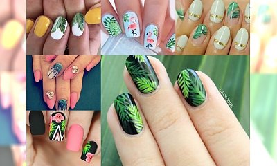 Hit! Śliczny manicure z motywem egzotyki - galeria inspiracji