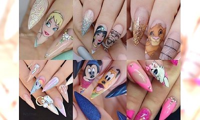 Śliczne paznokcie z bohaterami bajek - galeria nietuzinkowych propozycji na manicure