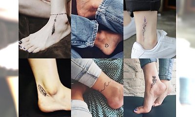 15 absolutnie uroczych tatuaży w okolicach kostki - perfekcyjne dla minimalistek