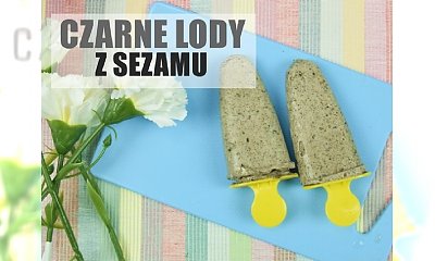 Fit lody z czarnego sezamu i mleka kokosowego