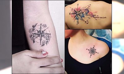 Tatuaż kompas - HOT TREND w tatuażu 2017! Zobaczcie najlepsze pomysły na wzór