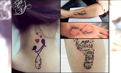 Tatuaż dla mamy - wzory z imionami dzieci, symbolem nieskończoności, motywem heartbeat