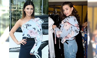 Klaudia Halejcio i Julia Wieniawa w takiej samej bluzce. Która wyglądała lepiej?