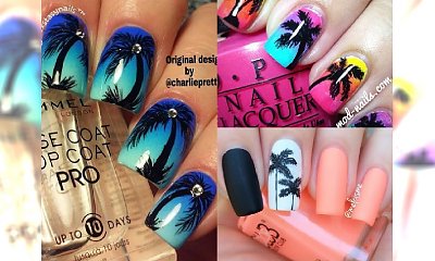 Manicure 2018: Manicure z PALMAMI na lato. Poczujesz się jak na wakacjach!