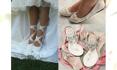 Do ślubu bez wysokiego obcasa? Zobaczcie BAJECZNE propozycje na buty ślubne na płaskim obcasie!