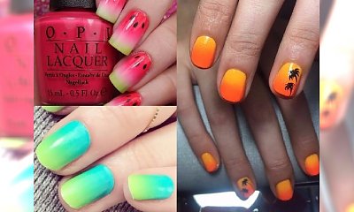 Manicure 2018: Ombre manicure w nasyconych barwach idealne NA LATO