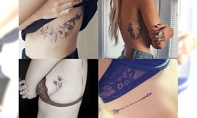 Śliczne i seksowne tatuaże dla kobiet w okolicach żeber