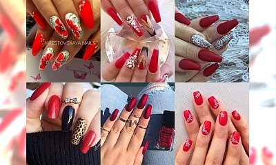 Najpiękniejsze inspiracje na czerwony manicure na lato - idealny na wesele i urlop