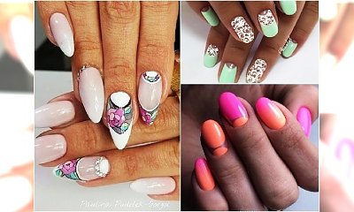 Manicure księżycowy na lato - 20 pomysłów na oryginalne hybrydy