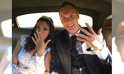 Polski bramkarz Łukasz Skorupski i Matilde Rossi wzięli ślub! Zobaczcie jej suknię ślubną!