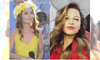 Paulina Sykut w żółtej sukience. Taka samą założyła Lewandowska. Która wyglądała lepiej?