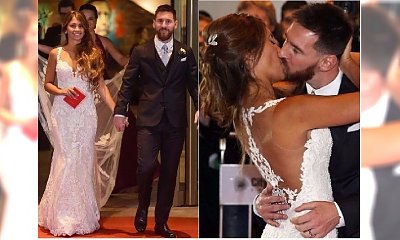 Leo Messi wziął ślub! Wreszcie dobrze widać suknię panny młodej! PRZEPIĘKNA!