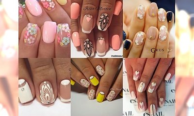Manicure z transparentnym motywem - delikatny i ultra dziewczęcy