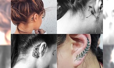 Tatuaż w okolicach ucha - galeria czarujących inspiracji. Uwielbiamy je!