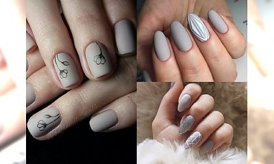 Śliczne inspiracje na elegancki manicure w szarościach - odświeżona galeria