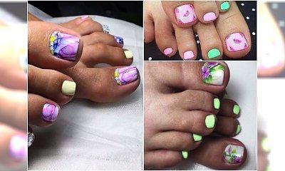 Letni pedicure - urocze wzory na paznokcie u nóg. Aż 30 fantastycznych pomysłów!