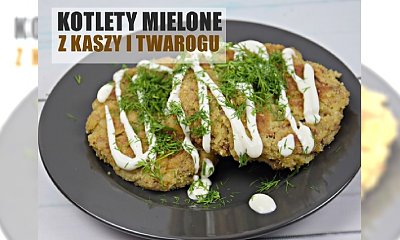 Kotlety a la mielone z kaszy gryczanej i twarogu