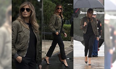 Wystylizowana Melania Trump odwiedza powodzian z Teksasu w... SZPILKACH. Internauci wściekli: "Wiesz, gdzie lecisz?!"