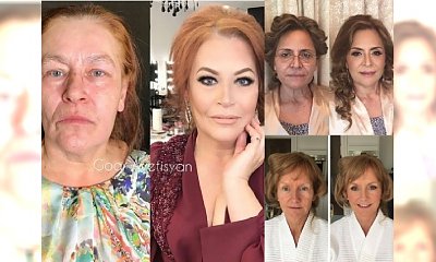 Dojrzałe i starsze kobiety młodsze o kilkanaście lat dzięki odpowiedniemu makijażowi! Niesamowite metamorfozy