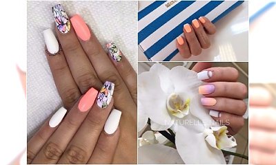 Hybrydy na lato: neony plus biel. Doskonały duet na wakacyjny manicure!