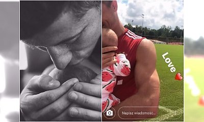 Robert Lewandowski pokazuje UROCZE ZDJĘCIE z Anną i Klarą! Zabrał je na trening