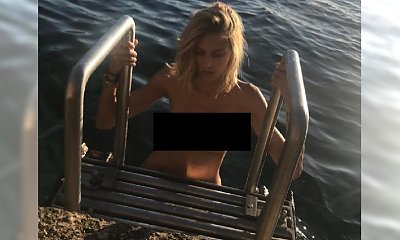 Anja Rubik kąpie się NAGO W MORZU! Pod postem burza. "To pornografia!" VS "Piękne zdjęcie"