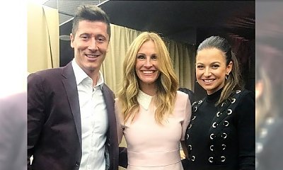 Anna i Robert Lewandowscy spotkali się z JULIĄ ROBERTS! "Niesamowita noc"