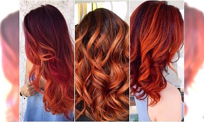 Rudy color melting, czyli włosy w ogniu! Oto najpiękniejsza koloryzacja na jesień dla wielbicielek ognistych rudości