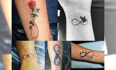 22 nowe pomysły na tatuaże z symbolem nieskończoności - modne inspiracje dla dziewczyn