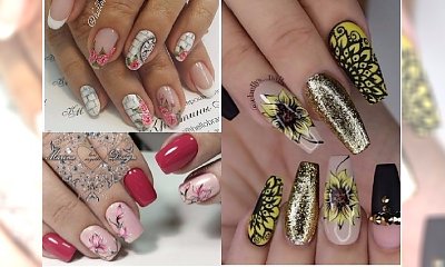 Manicure 2018: jesienny kwiatowy manicure. Zobacz galerię z najpiękniejszymi propozycjami