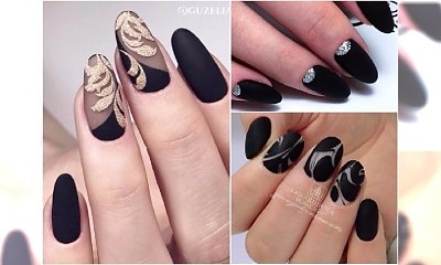 Czarne paznokcie - eleganckie i wyrafinowane wzory, którym się nie oprzecie!