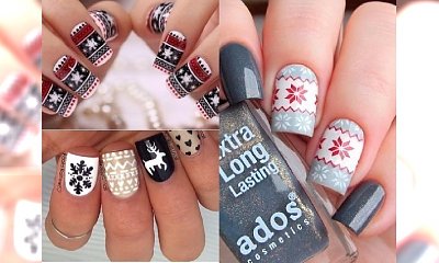 Manicure 2018: Paznokcie-sweterki robiły furorę w zeszłych latach. Teraz nadchodzi era paznokci Z WZORAMI swetra. Hit czy kit?