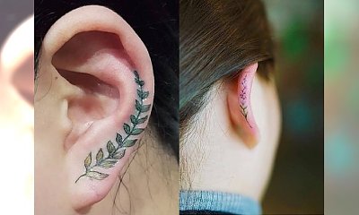 Hot trend dla odważnych - tatuaż na uchu! Galeria ślicznych inspiracji