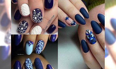 Manicure w odcieniach granatu idealny na początek zimy - przepiękne inspiracje