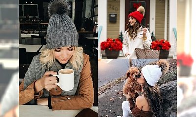 Najpiękniejsze czapki z pomponem na zimę 2017/2018