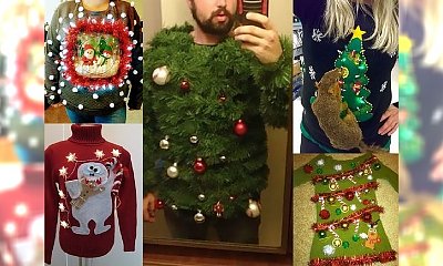 16 najdziwniejszych świątecznych wdzianek - takich sweterków jeszcze nie widzieliście