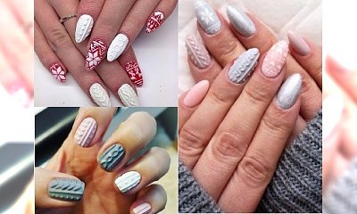 Manicure 2017: Paznokcie sweterki powracają! Zobacz najciekawsze propozycje na sweterkowy manicure