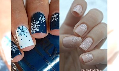 Snowflake manicure - najpiękniejsze stylizacje paznokci z motywem płatków śniegu