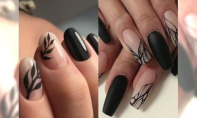 Black & nude manicure - nowiutkie inspiracje na klasyczną stylizację paznokci!