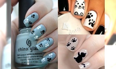 Manicure z odciskiem kocich łapek to najlepsze, co dziś zobaczycie! Przesłodkie!