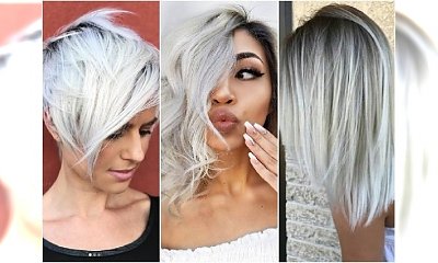Biały blond - lodowaty kolor idealny na zimę. Jak go modnie wykorzystać?