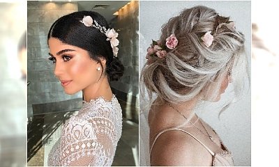 Fryzury z kwiatami dla druhny - upięcia boho z wiankiem, eustomą i gipsówką to hity wiosennych ślubów!