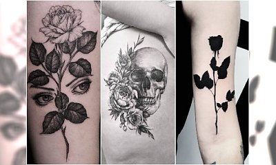 30 pomysłów na czarny tatuaż - oryginalne wzory, kobiece motywy!