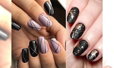 Black manicure 2018: najpiękniejsze stylizacje paznokci z czernią w roli głównej