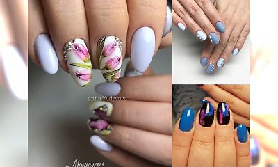 Blue nails 2018 - najpiękniejsze stylizacje paznokci na ten rok